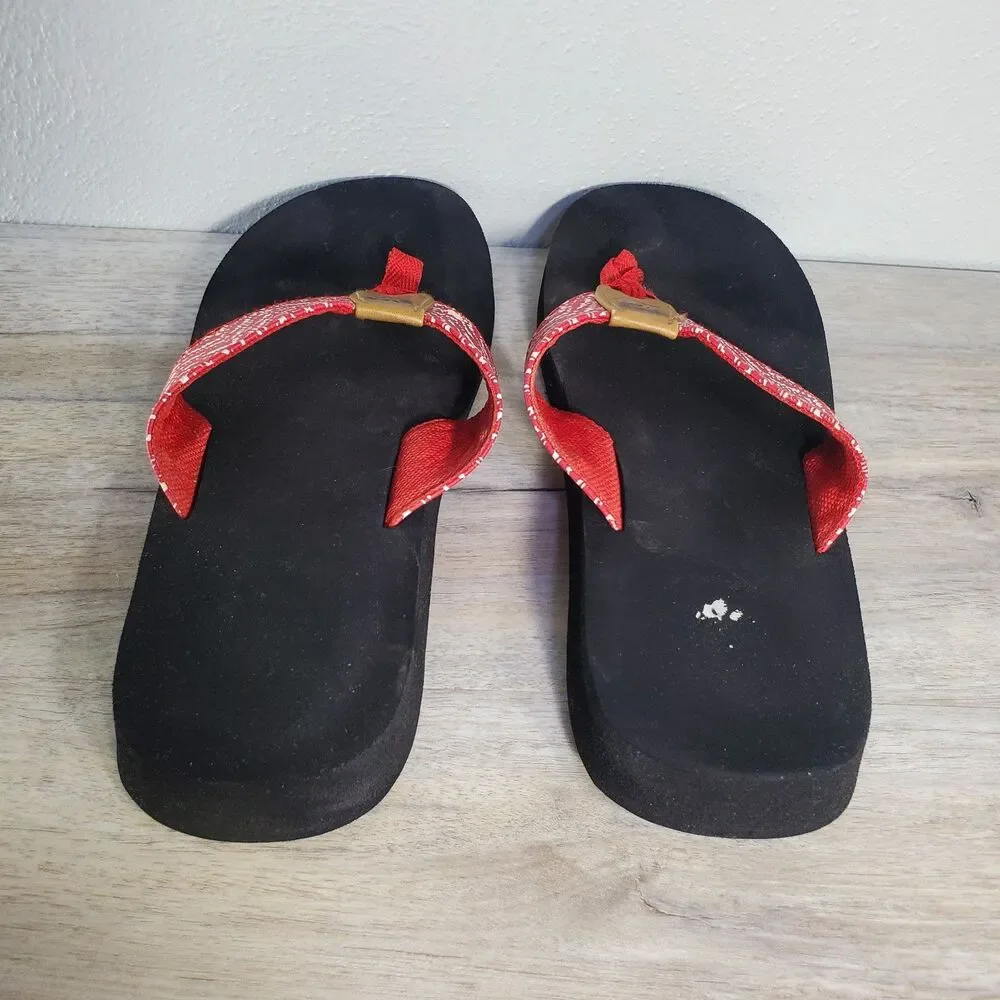 Women's Yellow Box Mellow Mat  8.5 Sandal Flip Flop Summer Beach Shoes - Picture 7 of 12